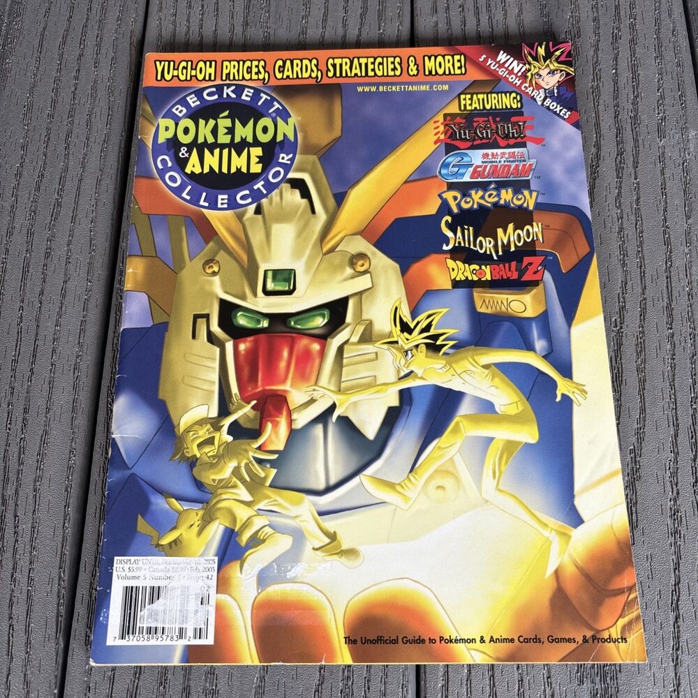 Yugioh Gundam BECKETT POKEMON & ANIME COLLECTOR MAGAZINE - 2/2003 #42 W/ POSTER